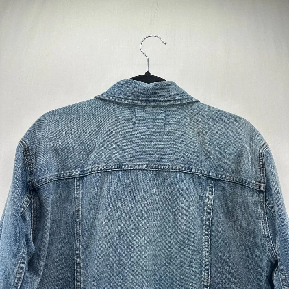 Madewell Oversized Jean Truck Jacket Womens S Button Up Capstone Wash Denim Blue - Picture 6 of 14